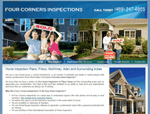 Tablet Screenshot of fourcornersinspections.com